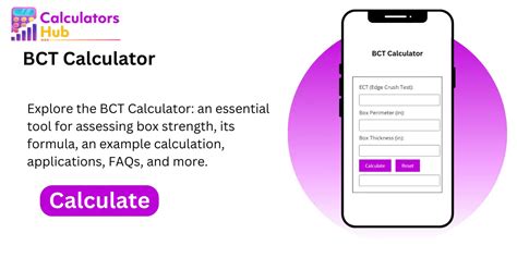 box crush test formula calculator